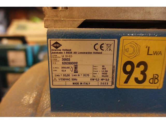 Verrijdbare compressor airpress - afbeelding 3 van  3