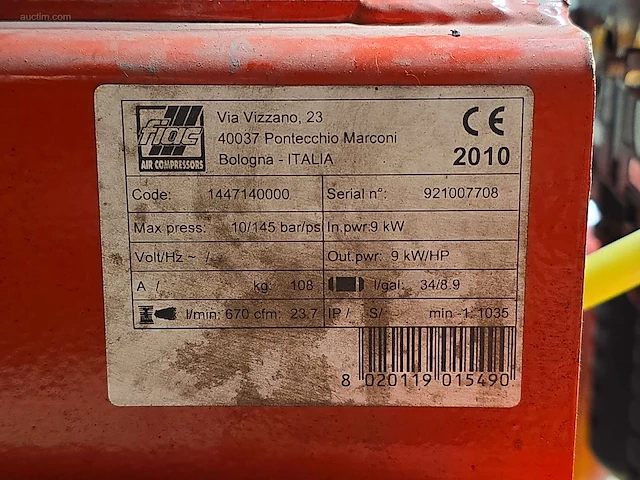 Verrijdbare compressor fiac - afbeelding 6 van  6
