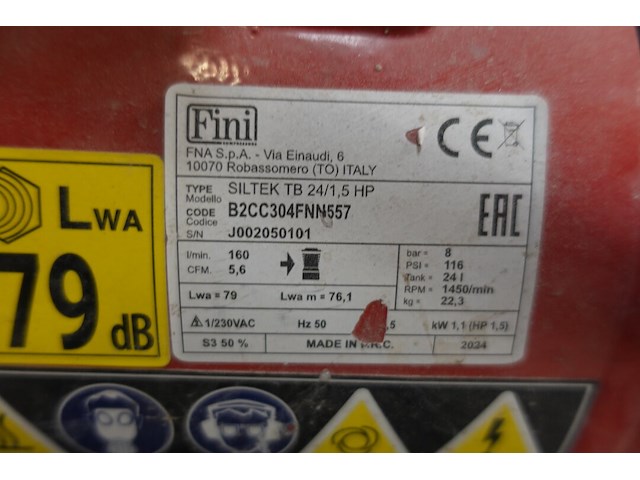 Verrijdbare compressor fini - afbeelding 4 van  5