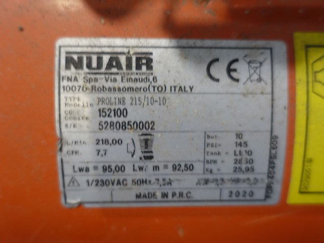 Verrijdbare compressor nuair - afbeelding 4 van  6