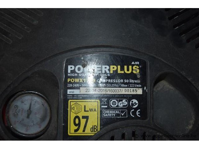 Verrijdbare compressor powerplus - afbeelding 2 van  2