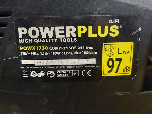 Verrijdbare compressor powerplus - afbeelding 4 van  4