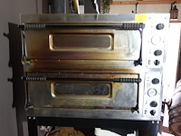 Verrijdbare dubbele inox pizza oven franco horeca - afbeelding 2 van  6