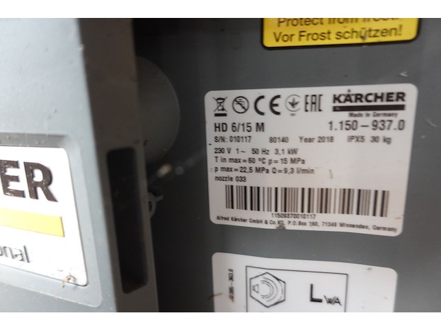 Verrijdbare hogedrukreiniger karcher - afbeelding 3 van  4