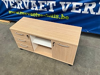 Verrijdbare houten opbergkast (2x) - afbeelding 2 van  5