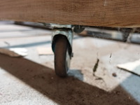 Verrijdbare houten schutting + paneel - afbeelding 3 van  4