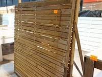 Verrijdbare houten schutting + paneel - afbeelding 4 van  4