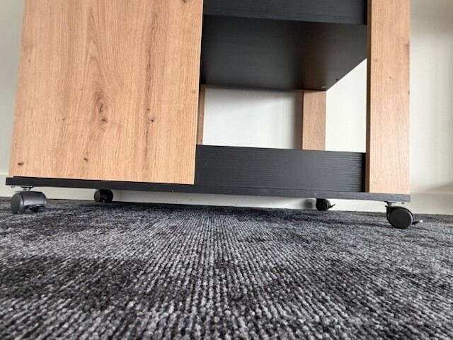 Verrijdbare houten serveerwagen - afbeelding 4 van  5