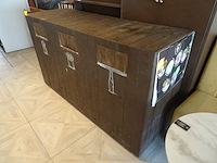 Verrijdbare houten vuilnisbak - afbeelding 2 van  2