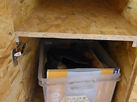 Verrijdbare houten werktafel + bankschroef - afbeelding 6 van  7