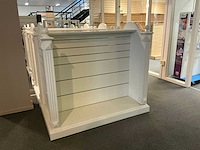 Verrijdbare houten winkelrekken (6x) - afbeelding 3 van  5