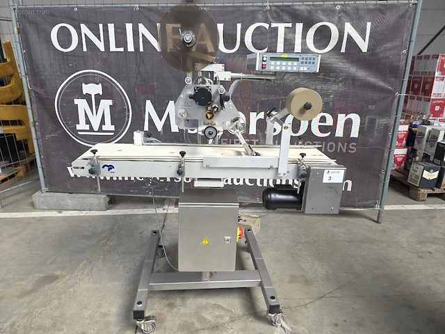 Verrijdbare inox etiketteermachine mr mr 5212 - afbeelding 1 van  17