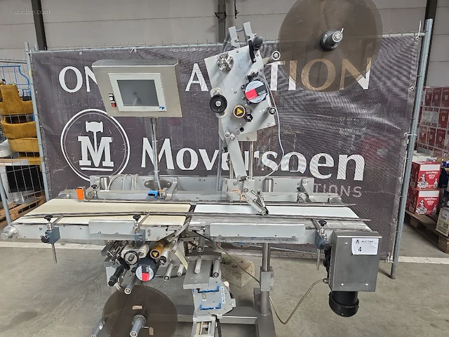 Verrijdbare inox etiketteermachine vexta... - afbeelding 1 van  19