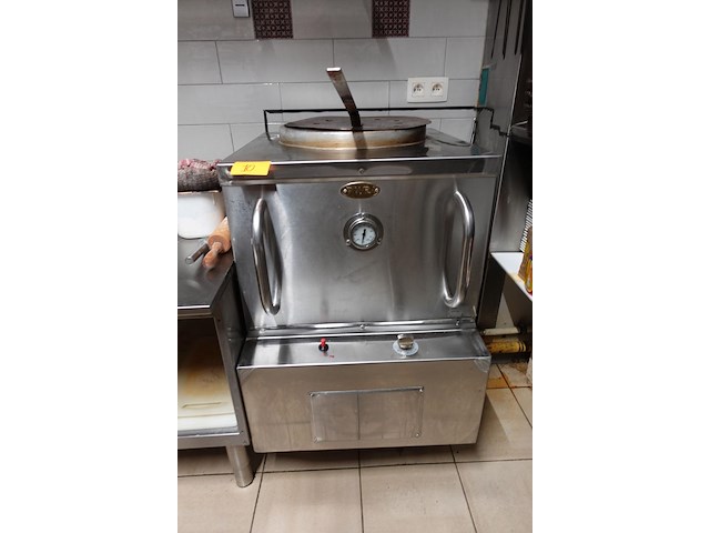 Verrijdbare inox gas-tandoori oven puri - afbeelding 1 van  8