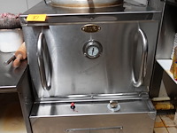 Verrijdbare inox gas-tandoori oven puri