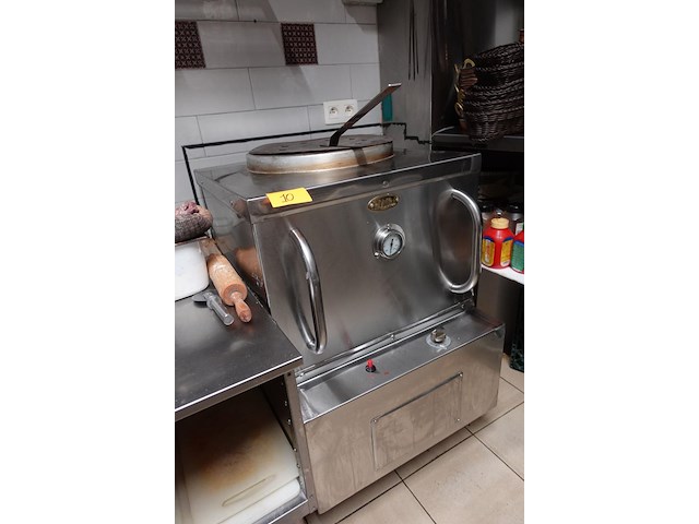 Verrijdbare inox gas-tandoori oven puri - afbeelding 2 van  8