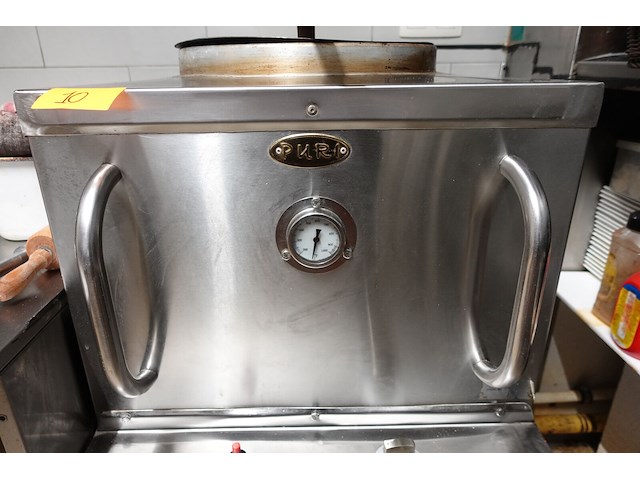 Verrijdbare inox gas-tandoori oven puri - afbeelding 5 van  8