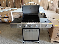 Verrijdbare inox gasbbq - afbeelding 1 van  9