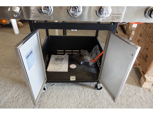 Verrijdbare inox gasbbq - afbeelding 8 van  9