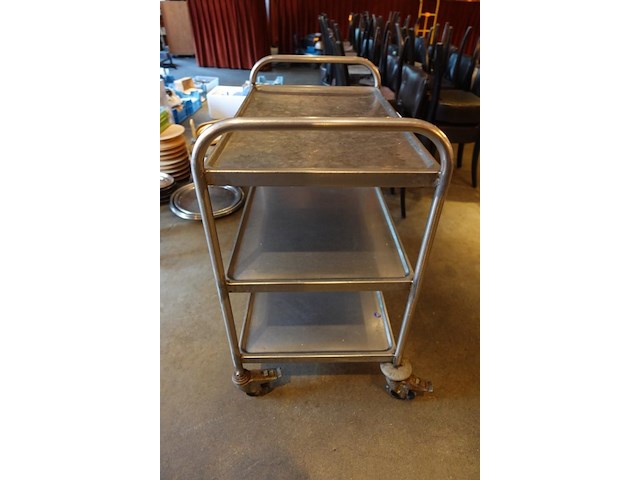Verrijdbare inox kar - afbeelding 2 van  3
