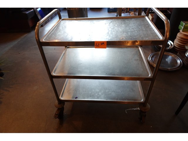 Verrijdbare inox kar - afbeelding 3 van  3