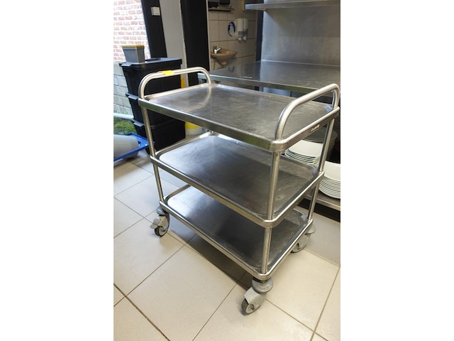 Verrijdbare inox kar - afbeelding 3 van  3