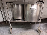 Verrijdbare inox kar - afbeelding 4 van  4