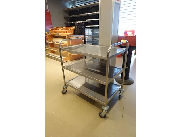 Verrijdbare inox kar - afbeelding 3 van  4