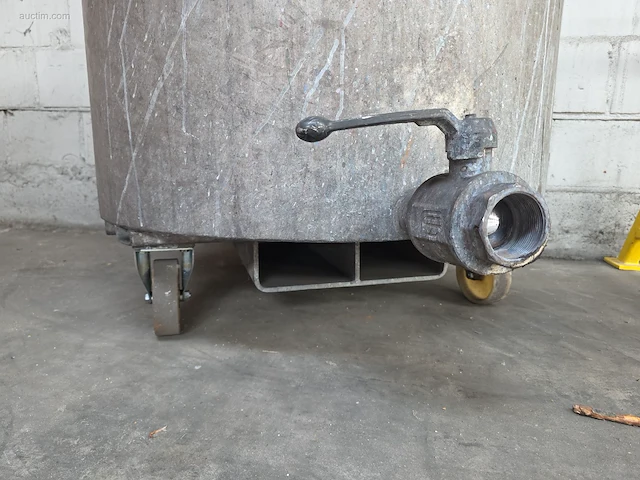 Verrijdbare inox opslagtank nn - afbeelding 2 van  3