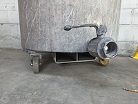 Verrijdbare inox opslagtank nn - afbeelding 2 van  3