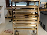 Verrijdbare inox regaalwagen - afbeelding 3 van  3