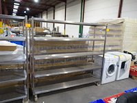 Verrijdbare inox rek - afbeelding 2 van  3