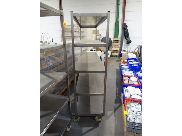 Verrijdbare inox rek - afbeelding 3 van  3