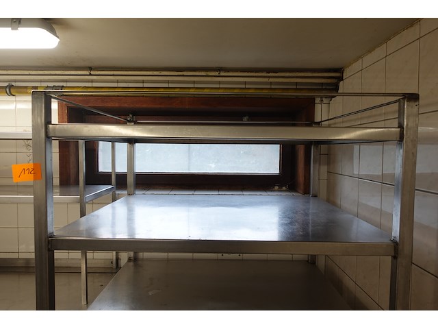 Verrijdbare inox rek - afbeelding 3 van  6