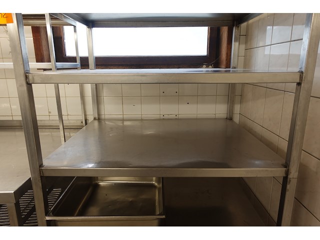 Verrijdbare inox rek - afbeelding 4 van  6