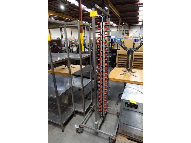 Verrijdbare inox rek - afbeelding 1 van  4
