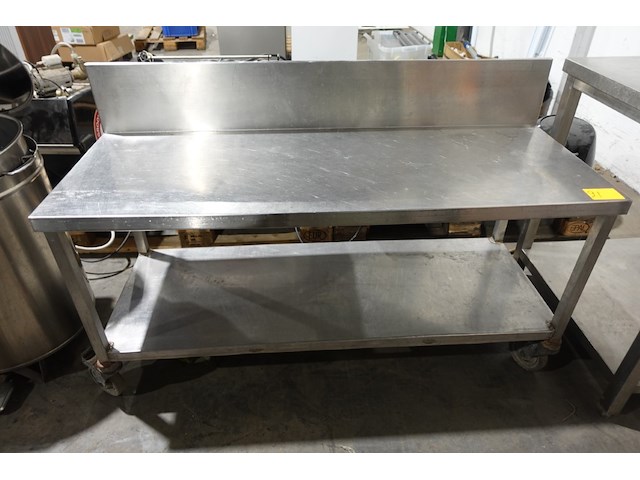 Verrijdbare inox tafel - afbeelding 1 van  5