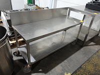 Verrijdbare inox tafel - afbeelding 2 van  5
