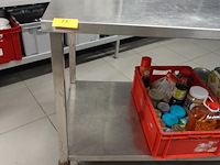 Verrijdbare inox tafel - afbeelding 2 van  3