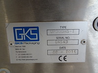 Verrijdbare inox verpakkingsmachine gks unipack + inox afweger intropack - afbeelding 6 van  24