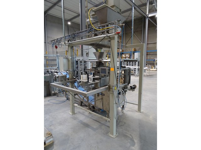 Verrijdbare inox verpakkingsmachine gks unipack + inox afweger intropack - afbeelding 1 van  24