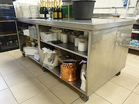 Verrijdbare inox werktafel - afbeelding 3 van  3