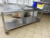 Verrijdbare inox werktafel - afbeelding 2 van  6