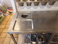 Verrijdbare inox werktafel - afbeelding 5 van  8
