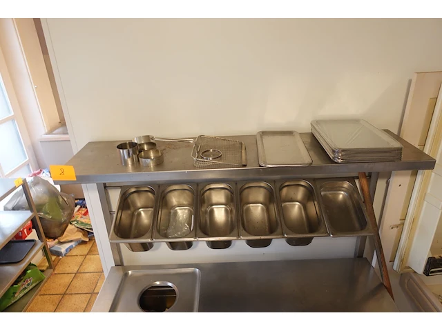 Verrijdbare inox werktafel - afbeelding 6 van  8