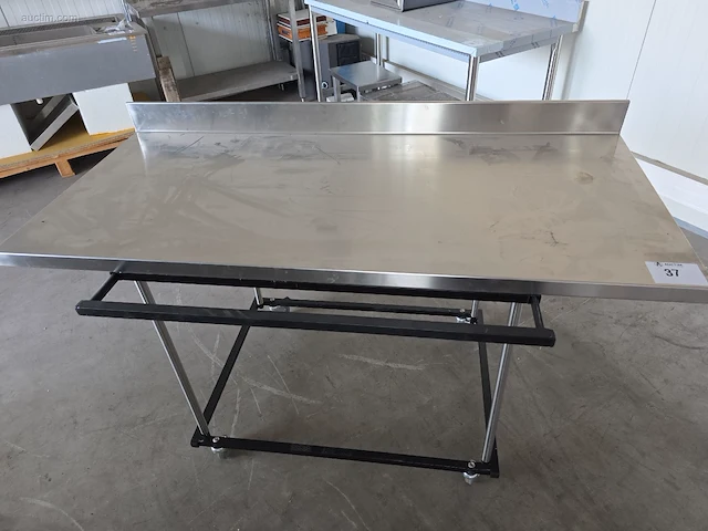 Verrijdbare inox werktafel - afbeelding 2 van  5