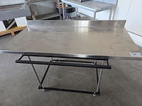 Verrijdbare inox werktafel - afbeelding 2 van  5