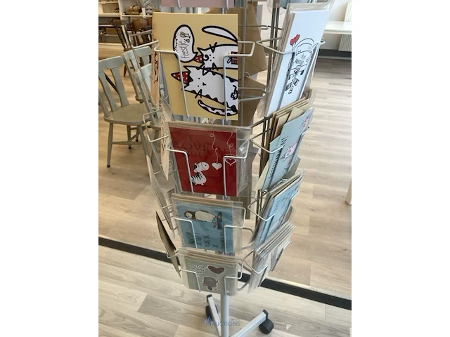 Verrijdbare metalen display - afbeelding 5 van  5