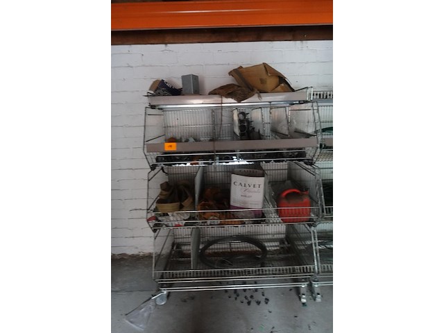 Verrijdbare metalen draadmanden - afbeelding 2 van  4