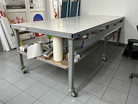 Verrijdbare metalen verrijdbare werktafel - afbeelding 2 van  2